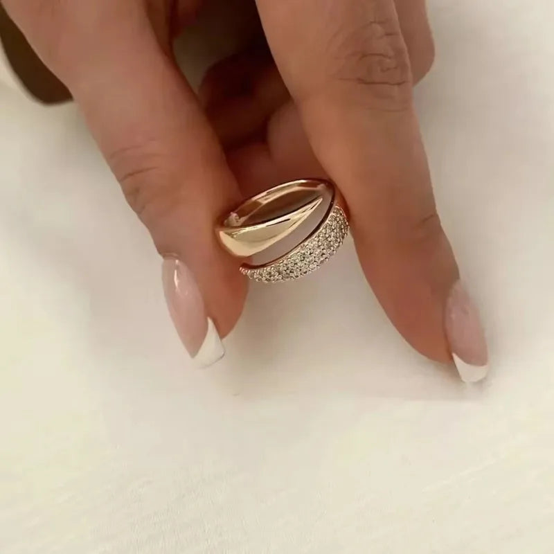 Bague Soleil – Plaqué Or & Pierre Naturelle
