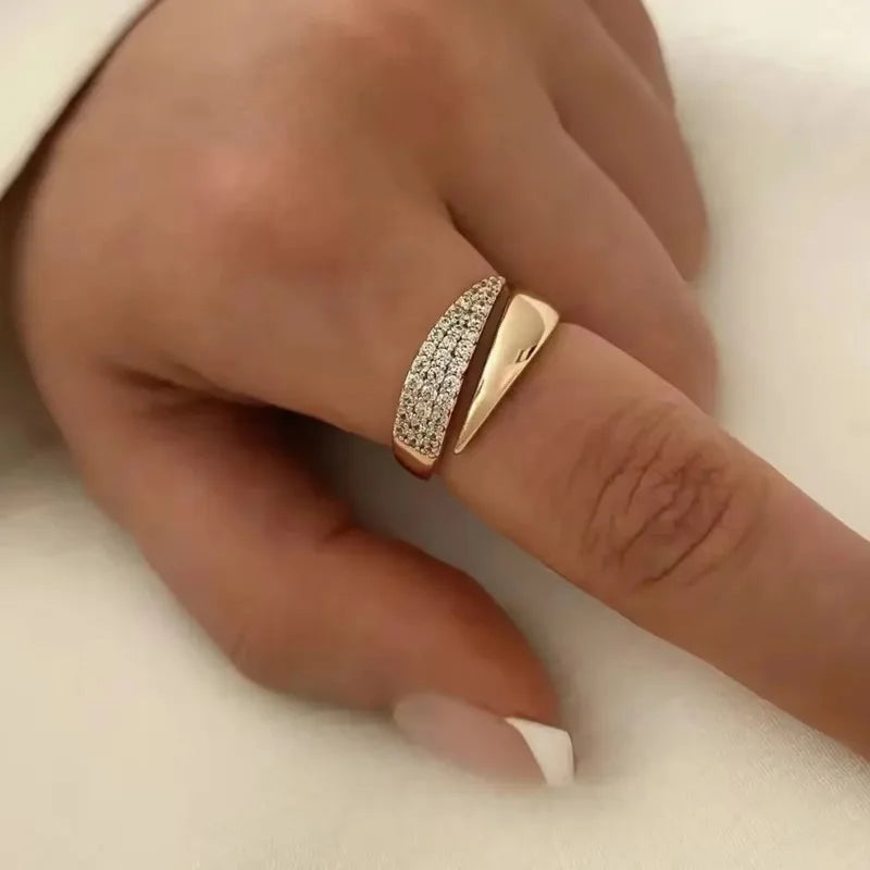 Bague Soleil – Plaqué Or & Pierre Naturelle